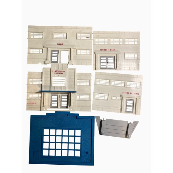 Plasticville U.S.A. Hospital Kit Model Building For Train Set Vintage - Picture 3 of 14